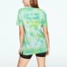 NEW (L) VS PINK Legging + Campus Tee Lime