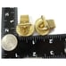 Swank Cufflinks Mesh Set Green Cabochon Gold Tone Wedding Tux Vintage IOB