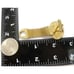 Swank Cufflinks Mesh Set Green Cabochon Gold Tone Wedding Tux Vintage IOB