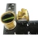 Swank Cufflinks Mesh Set Green Cabochon Gold Tone Wedding Tux Vintage IOB
