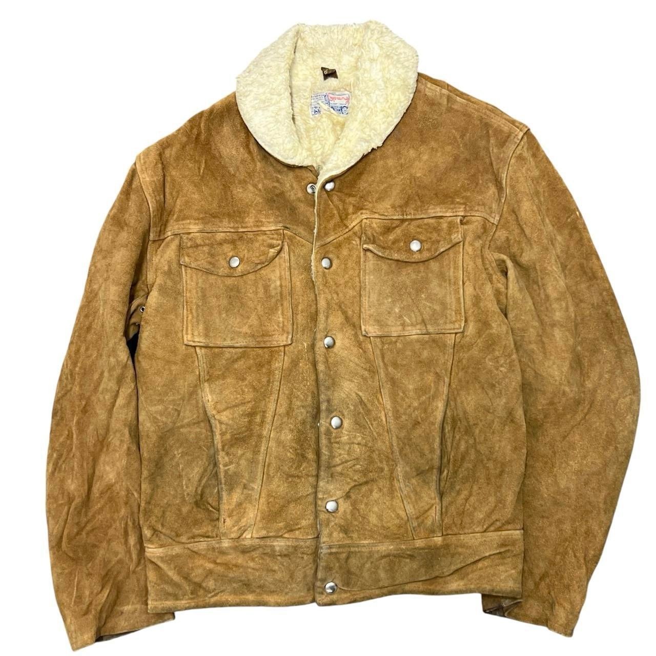 Vintage 1960’s Sprung Western Wear Suede Sherpa Jacket