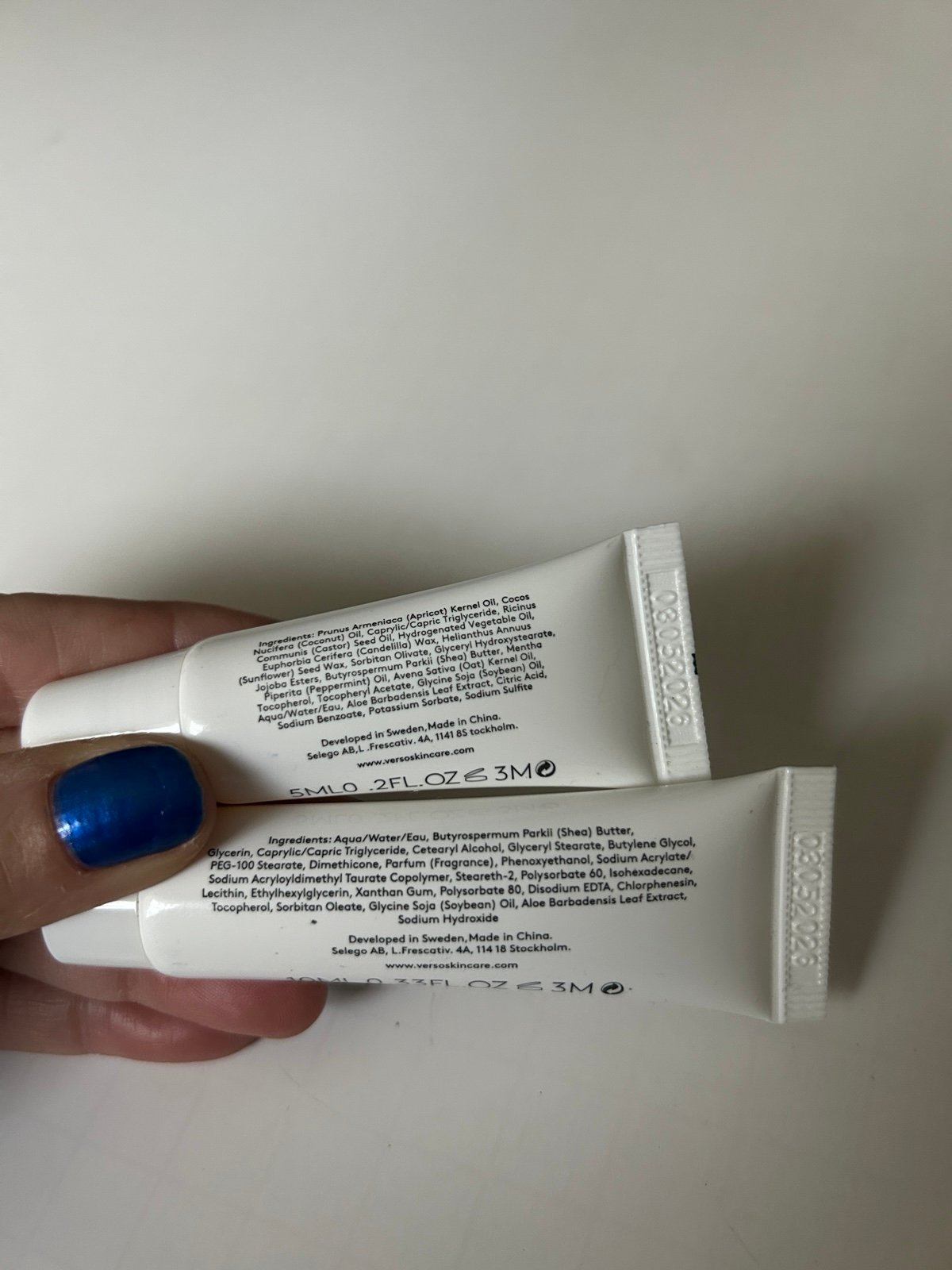 Verso Skincare Lip Balm & Hand Cream - detail