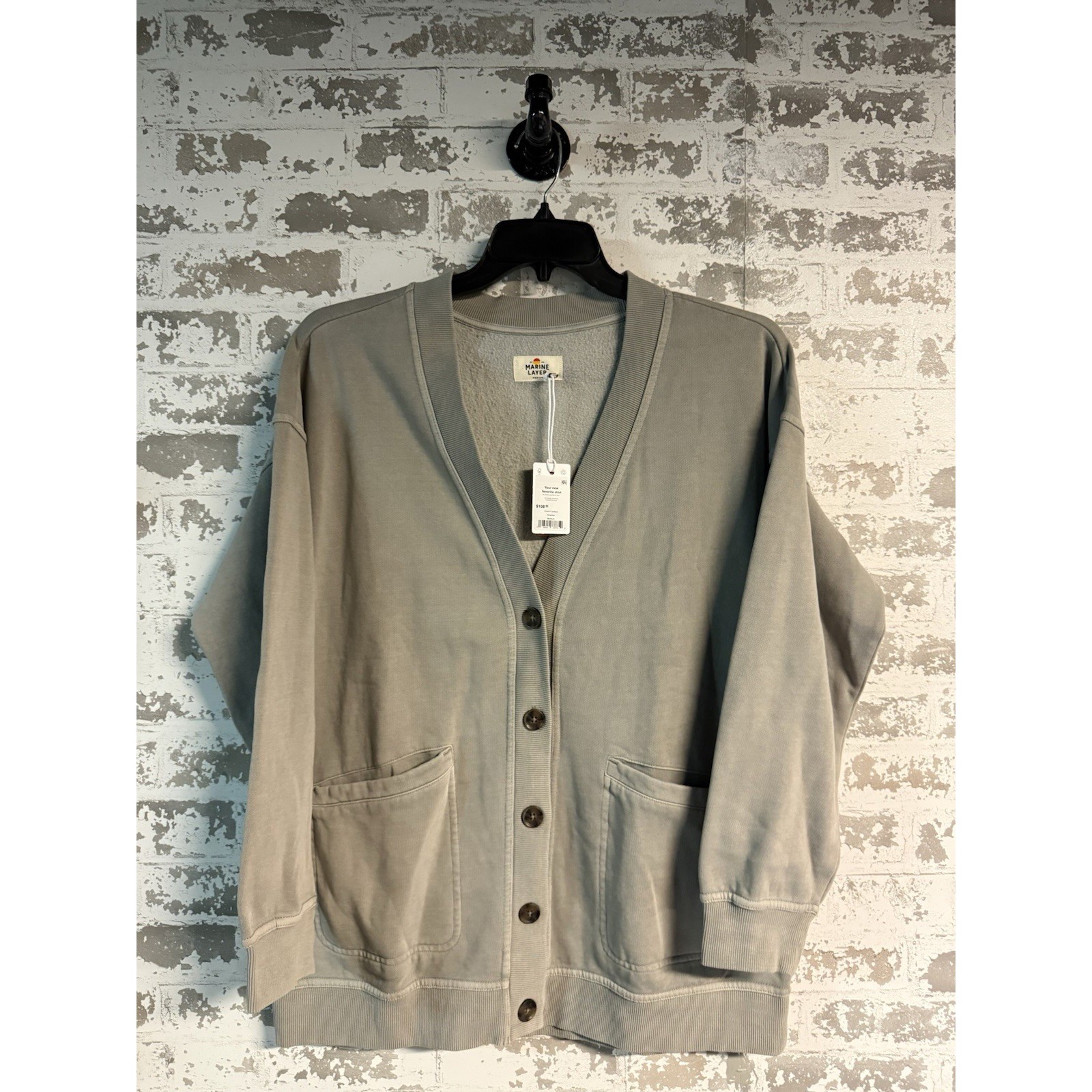 NEW - Marine Layer - Cloud 9 Cardigan Sweater - Shadow - MEDIUM