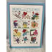 Vintage Handmade Cross Stitch Mr. Men Little Miss Art Framed