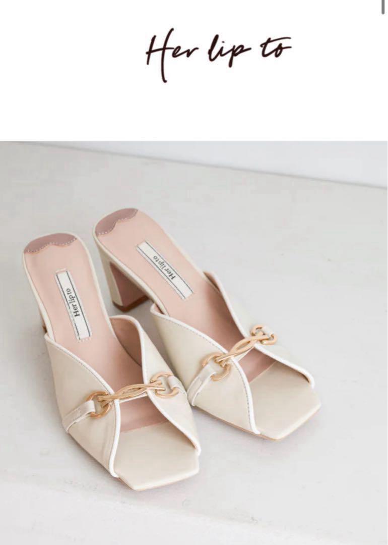 herlipto Bit Square-Toe Mules, new color white, size 36