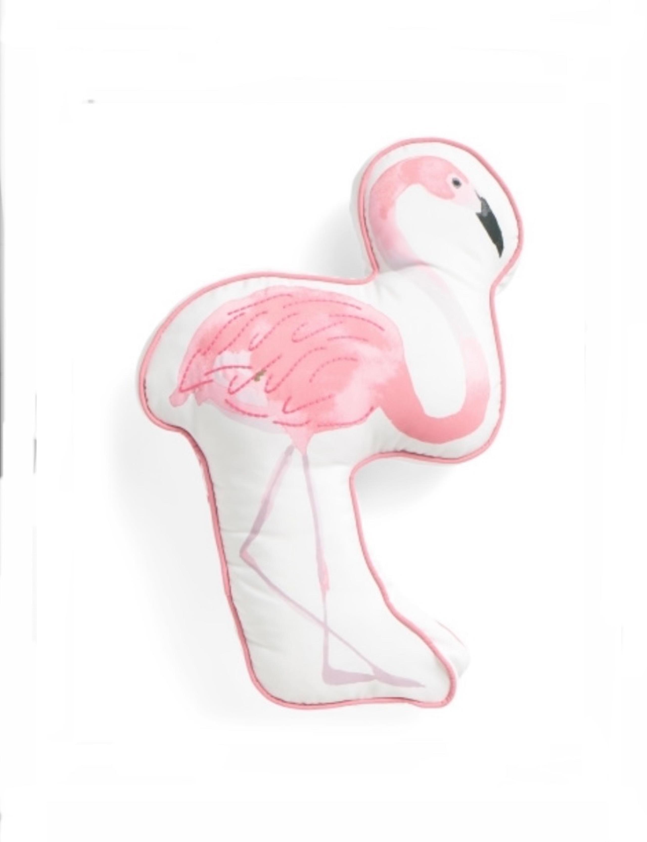 Martha Stewart Pink “FLAMINGO” Outdoor Decorative Pillow