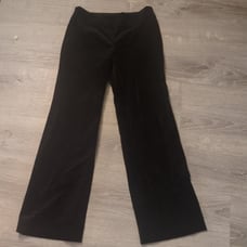 Ann Taylor Petites Black Velvet Pants With Side Zipper Size 0P