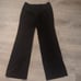 Ann Taylor Petites Black Velvet Pants With Side Zipper Size 0P