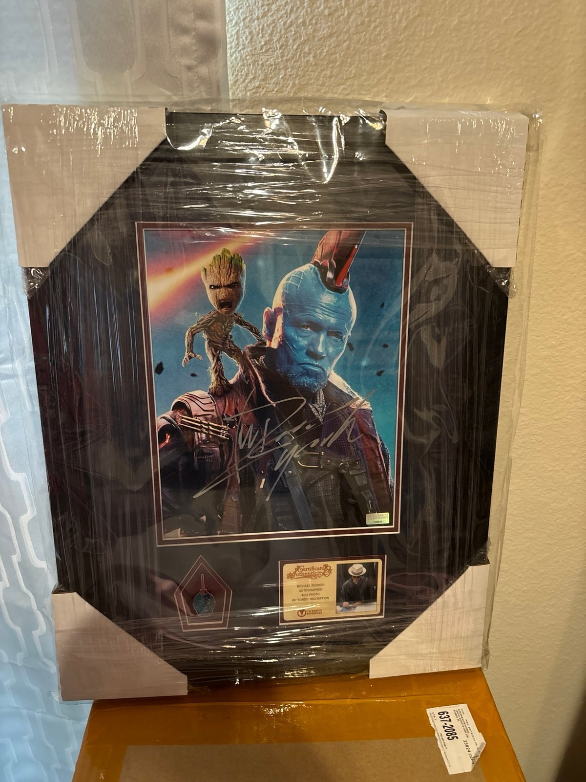 Michael Rooker signed photo framed! Guardians of the Galaxy . Yondu!