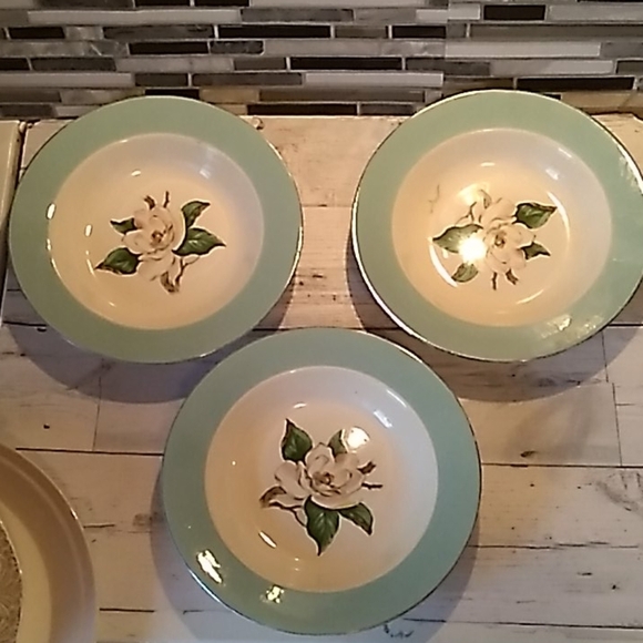 Homer Laughlin Lifetime China Co Turquoise bowls