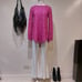 BREATHTAKINGAdam Lippes Collective Magenta Lace Tunic Top