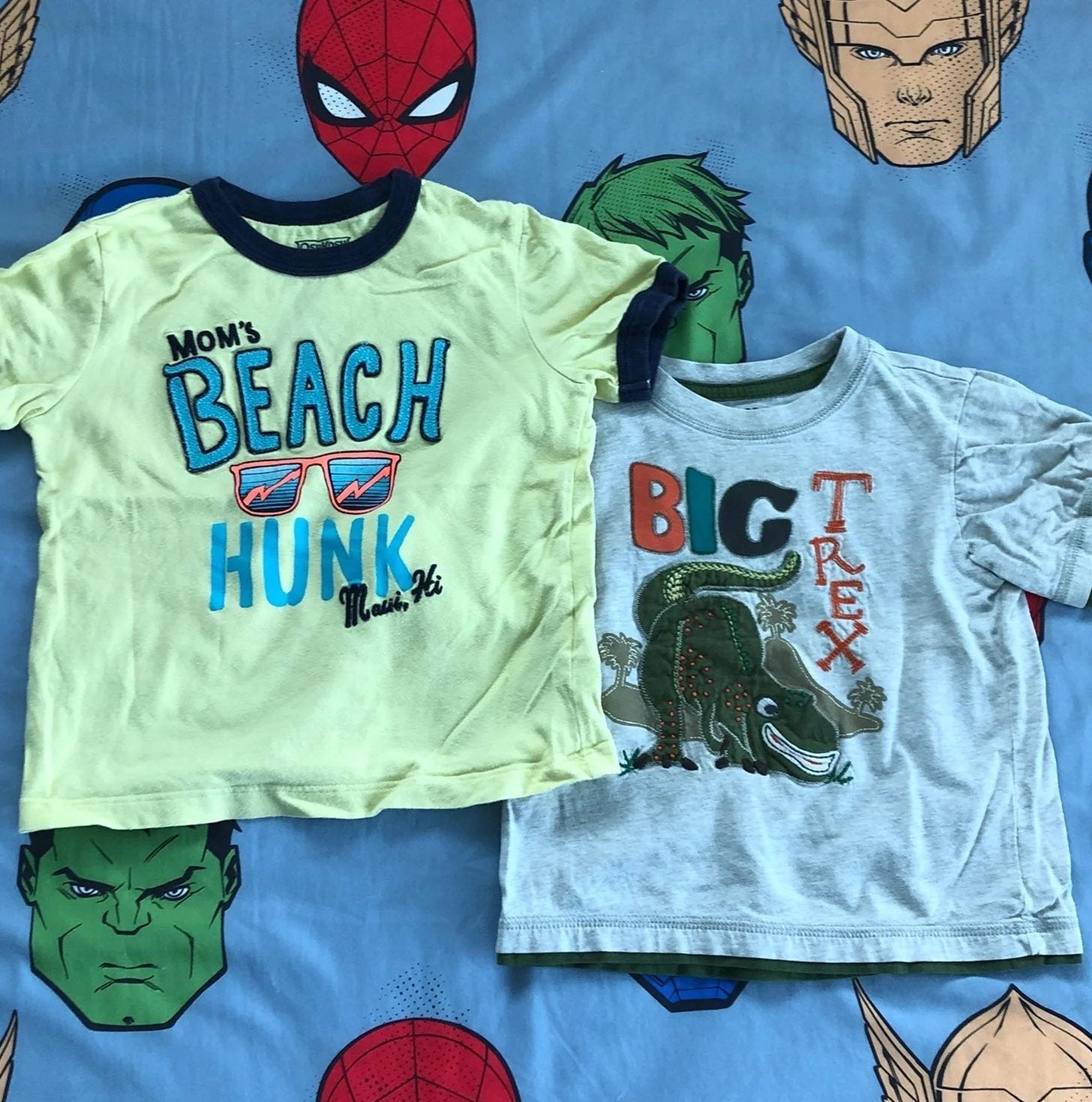 Set of (2) OshKosh B'gosh 2T Toddler Boys Cotton T-shirts