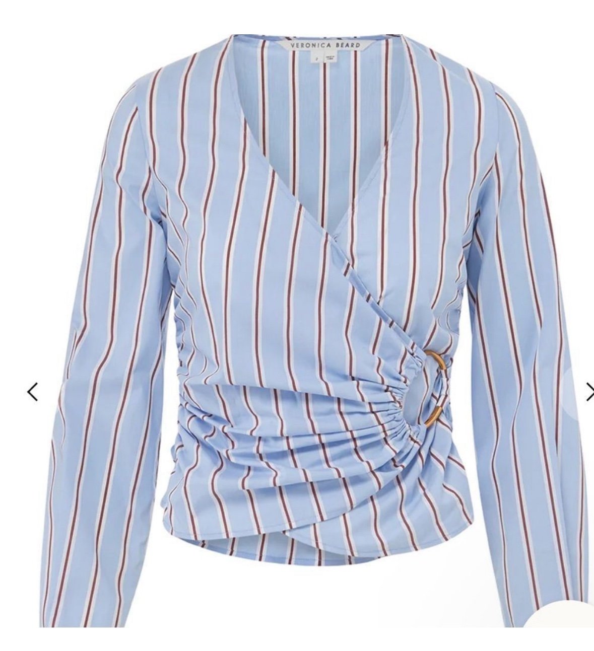 Veronica Beard Ozzie Striped Top
