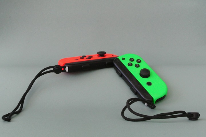 Splatoon Joycons, Green (R) Pink (L)
