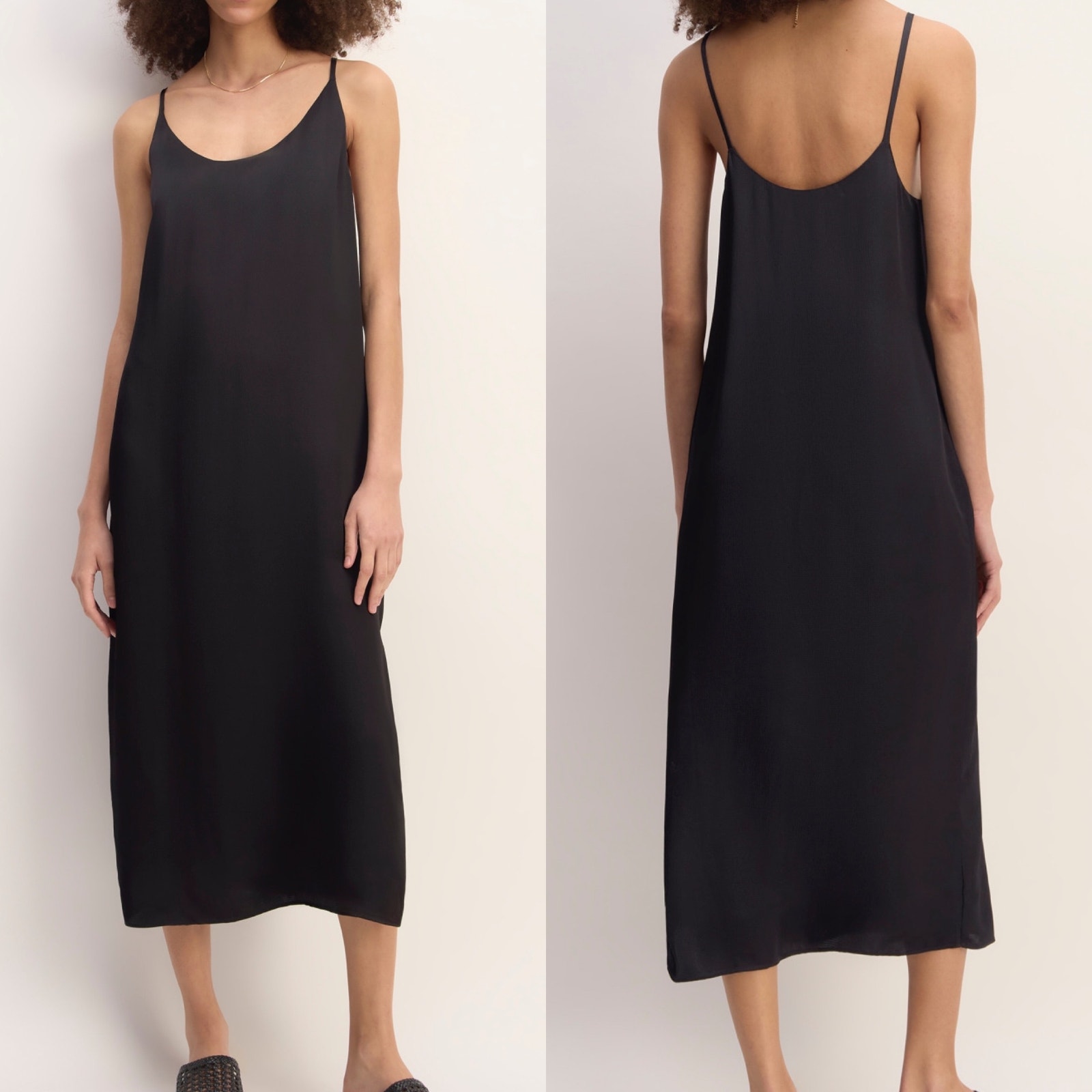 Everlane Black The Ultimate Slip Dress