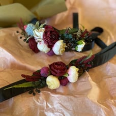 Floral Dog Collar and Leash