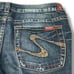 Silver Jeans Co. Tia Distressed Dark Wash Bootcut Jeans Size W31/L33 Size 31
