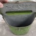 Vintage Green Metal Letter Post Box Embossed Bird Decoration