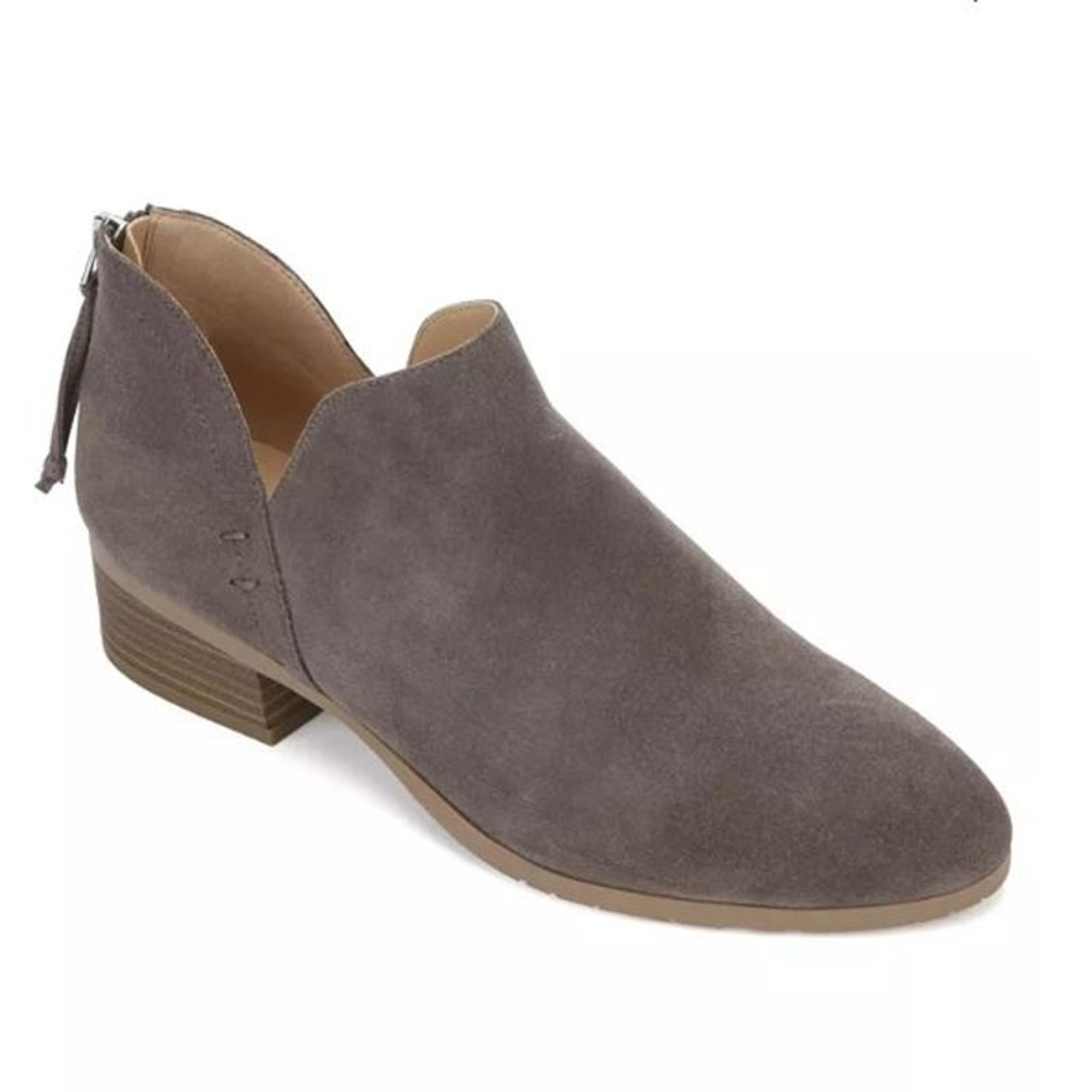 Kenneth Cole Reaction  Women's Side Skip Leather Suede  Booties  NAVY size 10