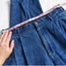 BRITTANIA Vintage pleated baggy high rise jeans