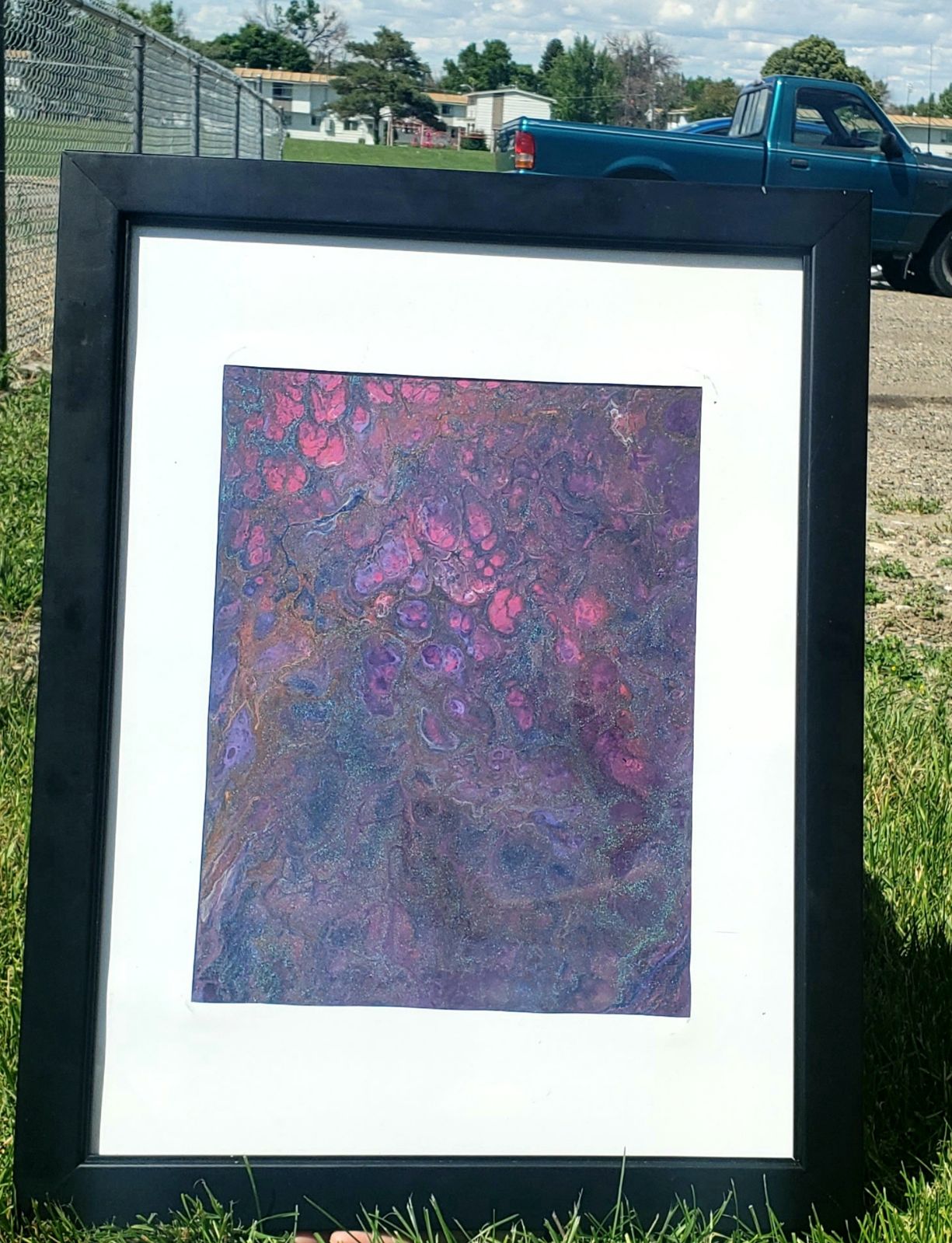 Original, handmade, framed painting