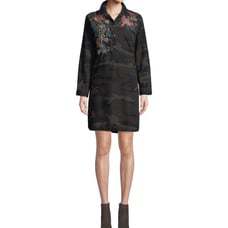 Johnny Was Camo Floral Margot Tunic Dress