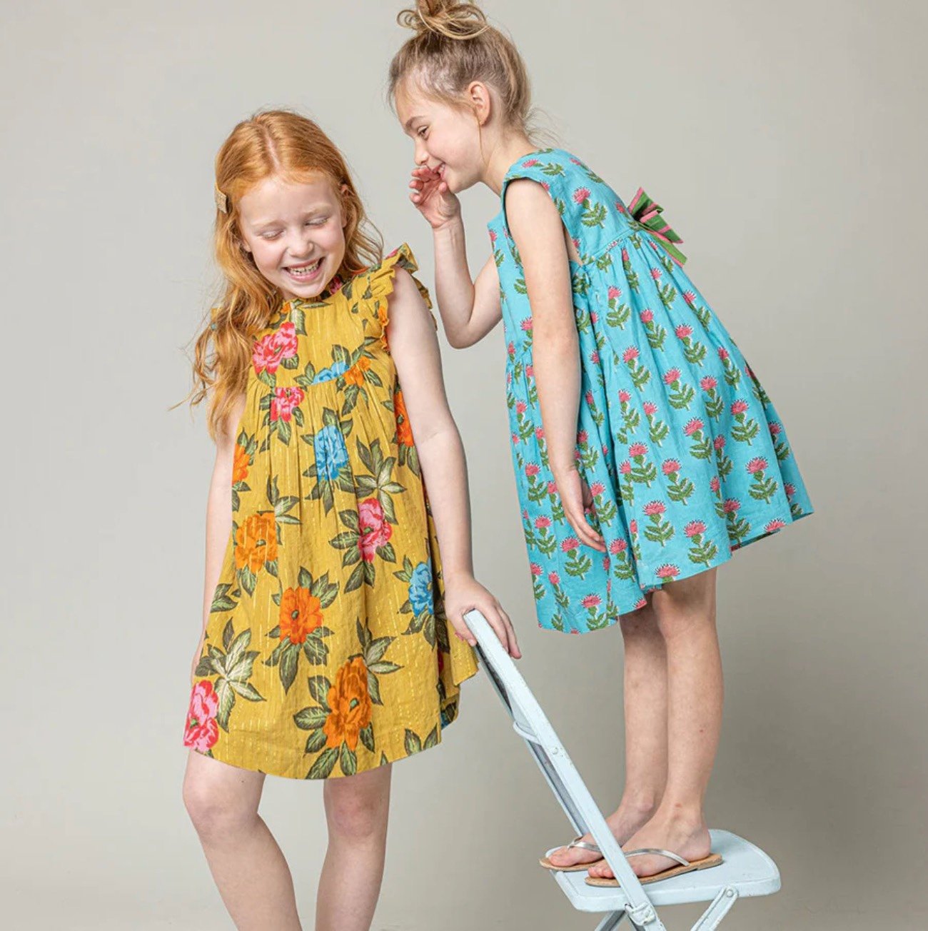 Pink Chicken NWT Girls - Brayden Dress - Hawaiian Floral Size 6