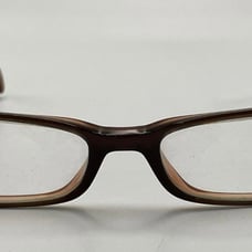 CHANEL 3095 Brown Eye Glass Frames Only Glasses Vintage 90s 00s Rhinestone Logo