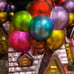 Disney Parks Pixar UP House Blown Glass Balloon Ornament NWT