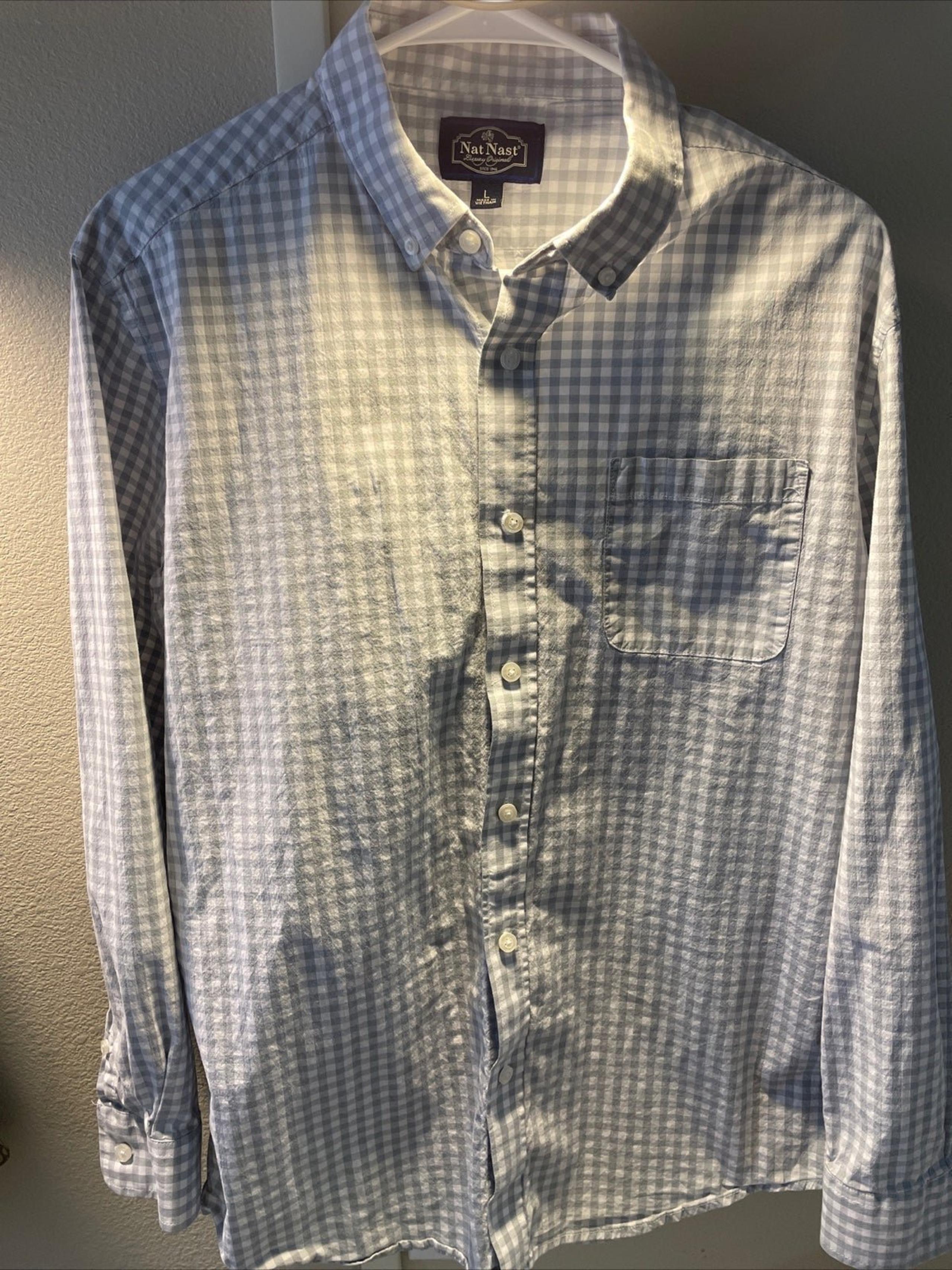 Nat Nast Front Buttoned Long Sleeve Size Medium Shirt