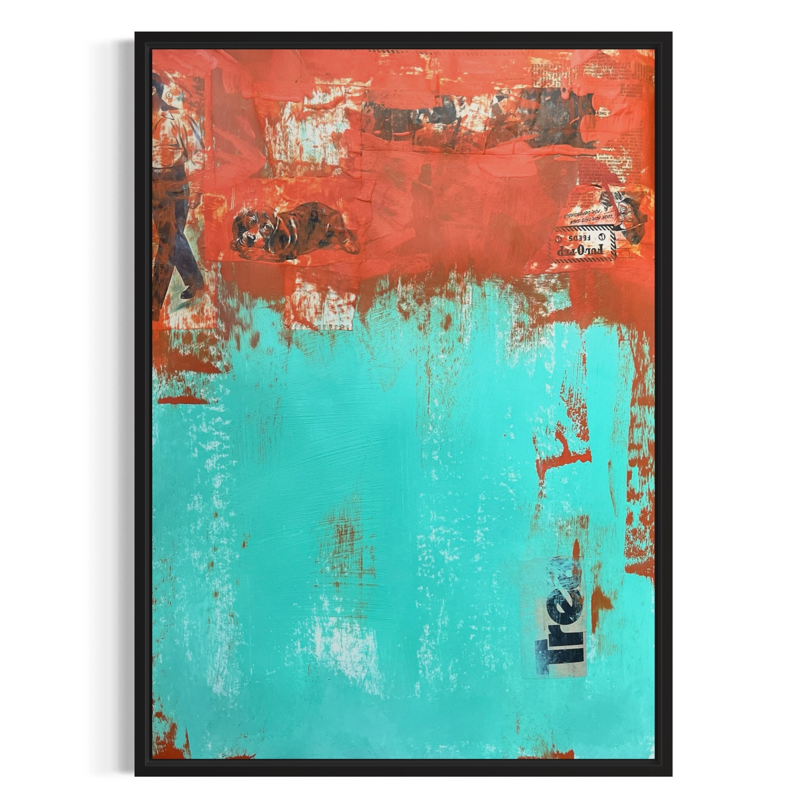 Original Mixed Media Abstract Art Painting 18x24 “Hidden Treasure Signed