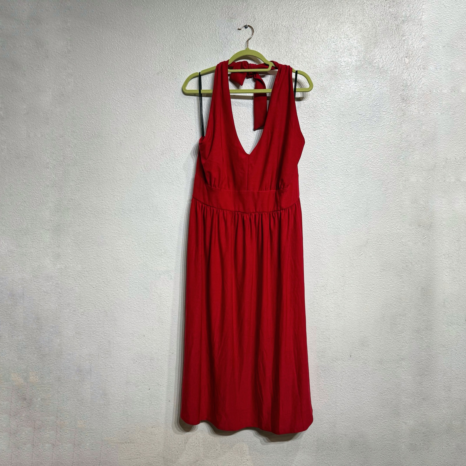 Torrid Red Sleeveless Halter Midi Dress Sz 3X