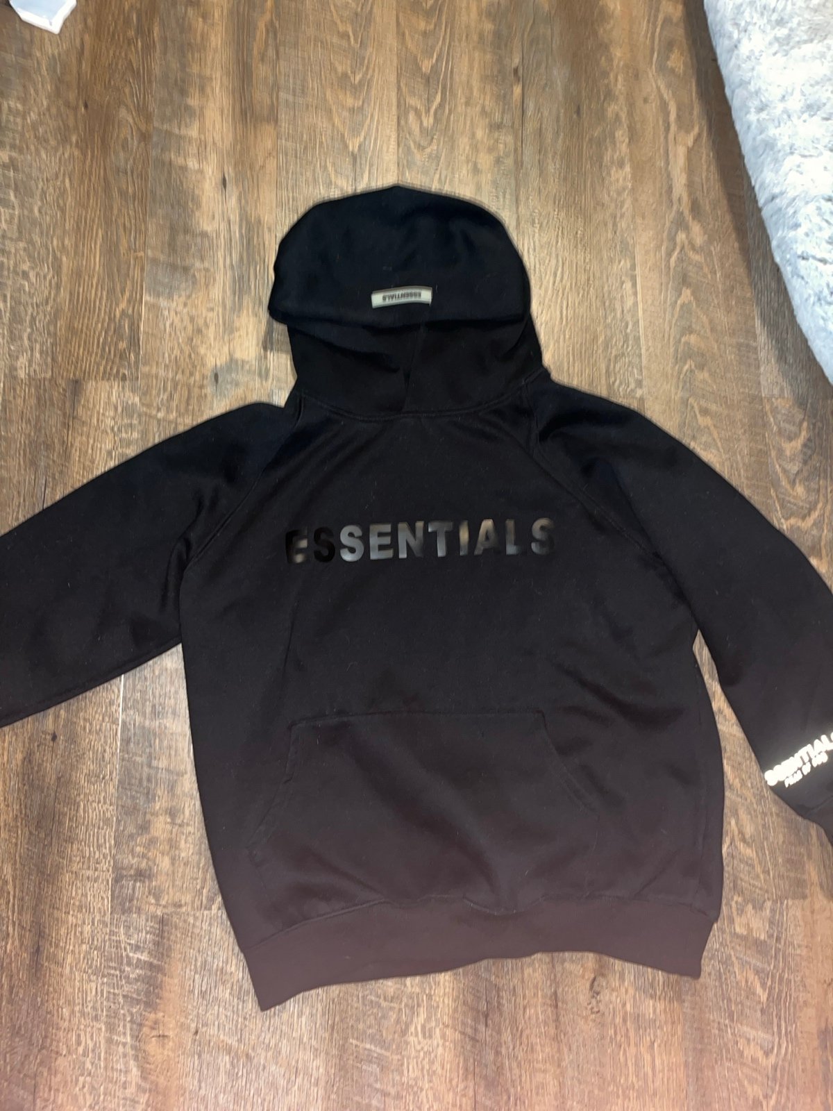Black Essentials Hoodie (Men’s medium)