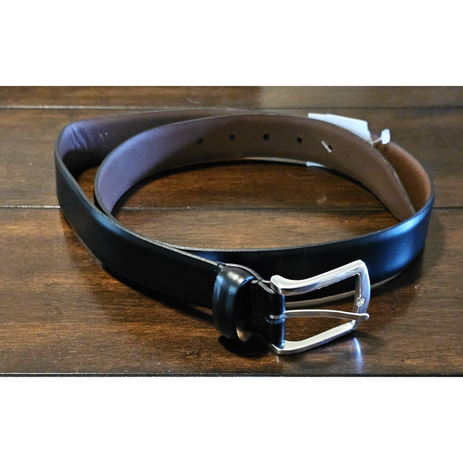 Allen Edmonds MIDLAND AVE 19011 Black Dress Belt Size 42