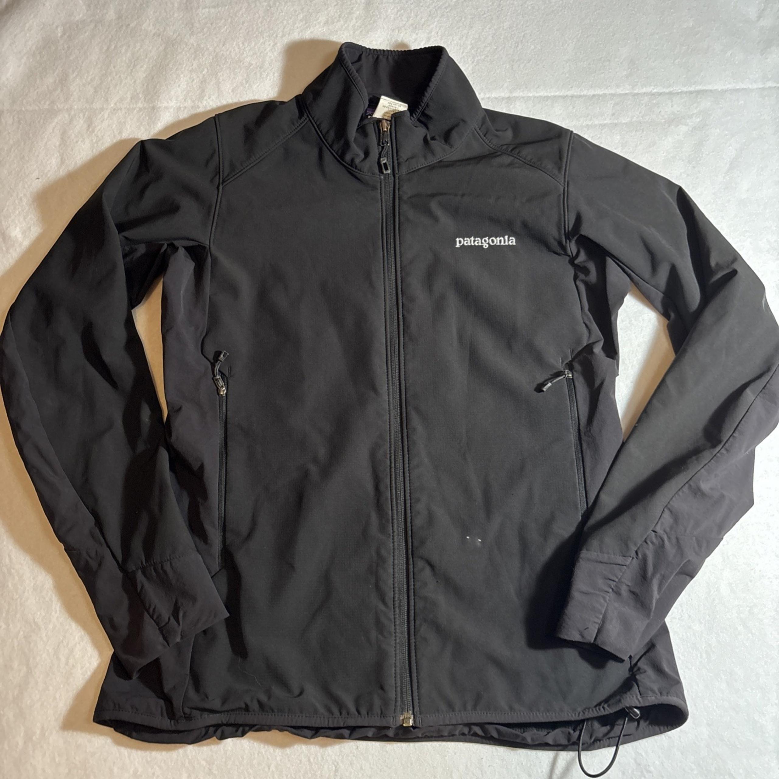 Patagonia Adze Hybrid Soft Shell Polartec Jacket Full Zip Black  Women's Medium