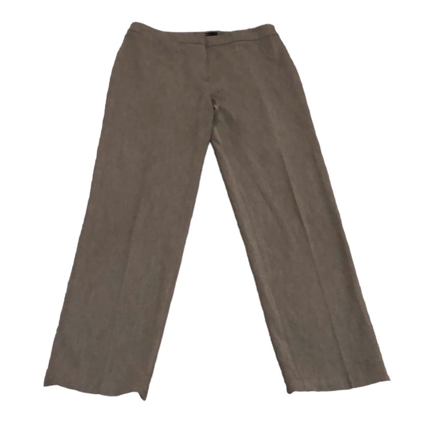 Weekend MaxMara Straight Leg Pants Size US 10 Taupe Brown Slacks