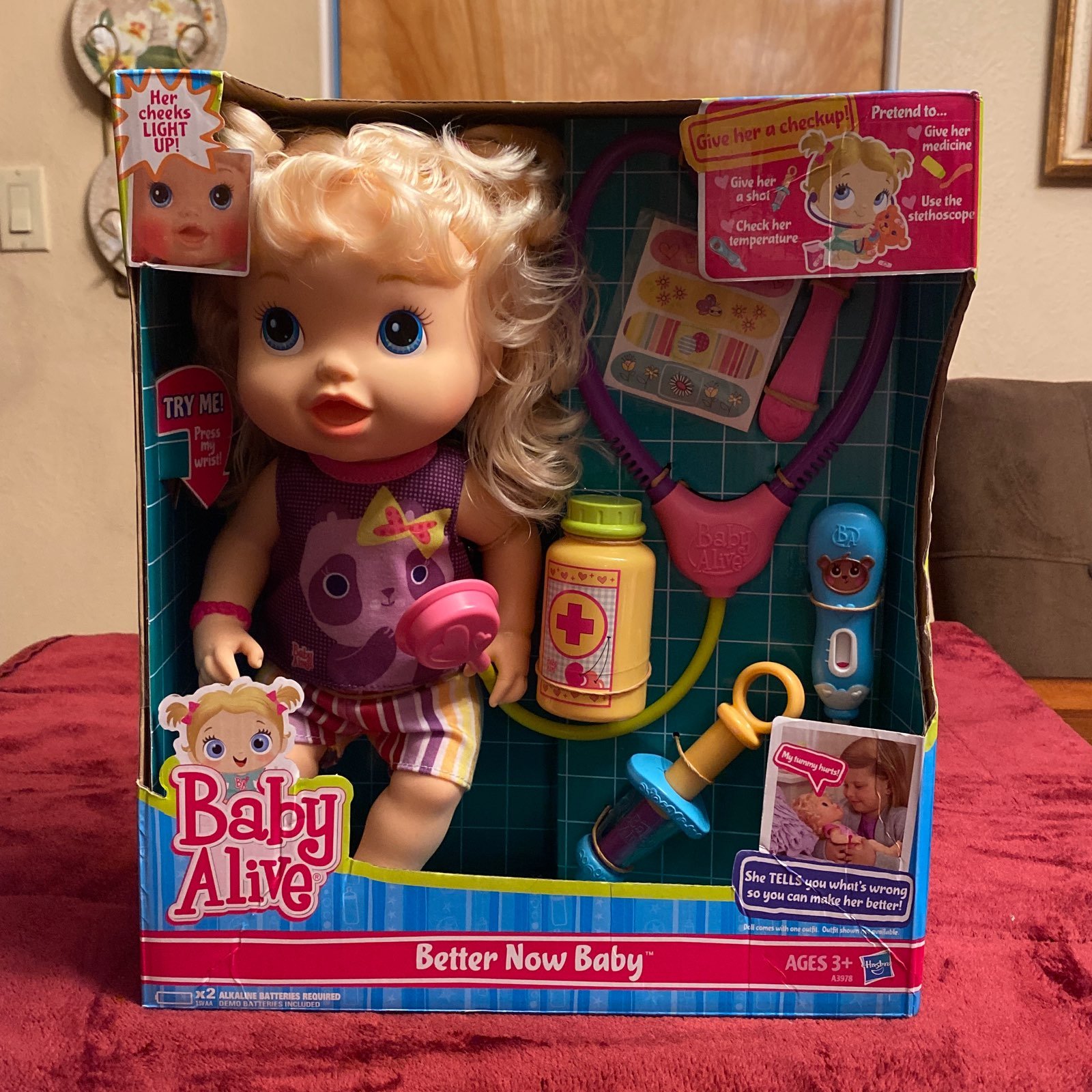 New Large BABY ALIVE DOLL Better Now Baby 3+