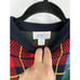 Vintage Novelli 90s 80s Checkered Knit Sweater Colorful Size XL Preppy
