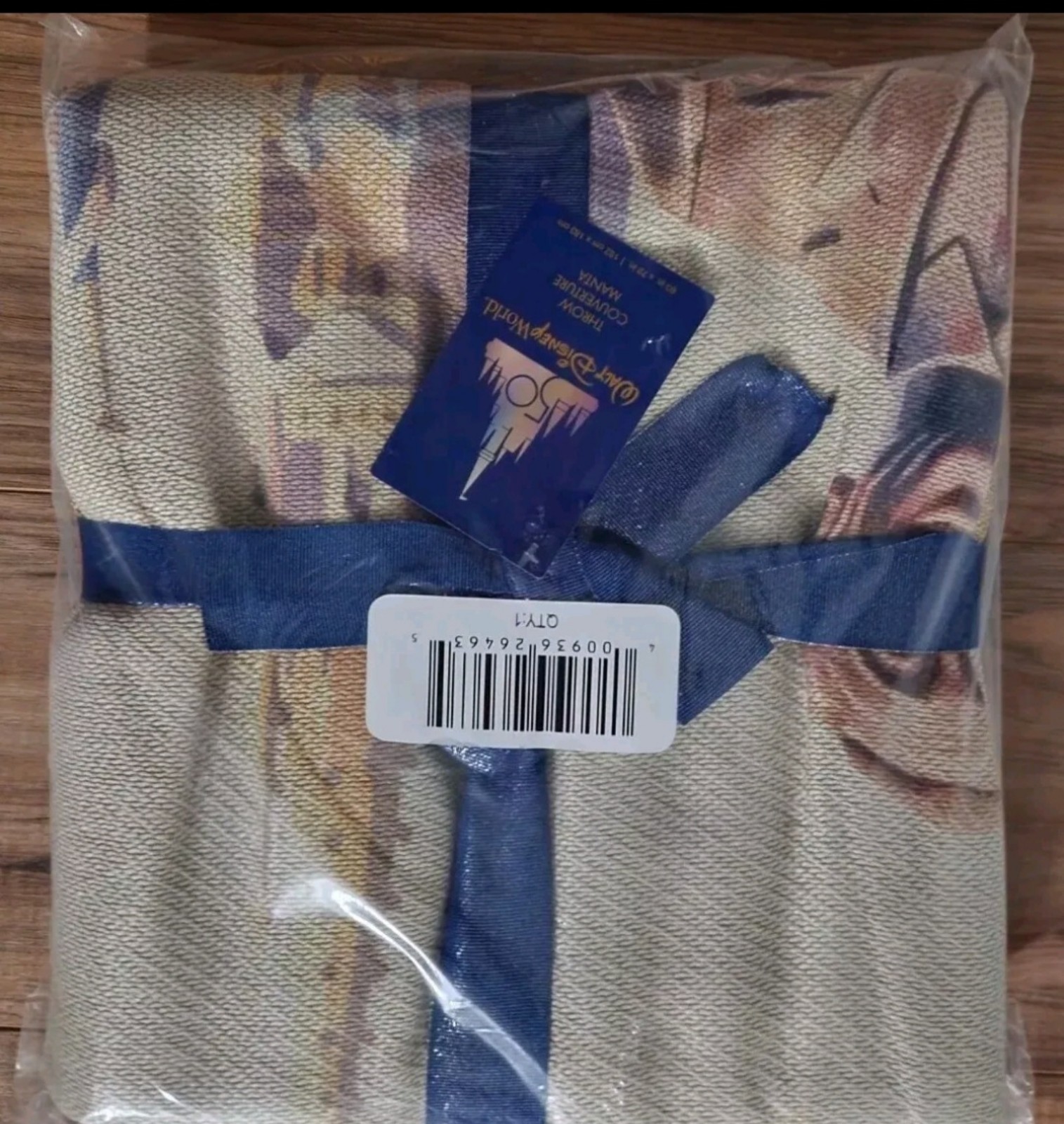 Disney Throw Blanket With Partners Mickey Walt Castle 72 x 60 50th Anniversary