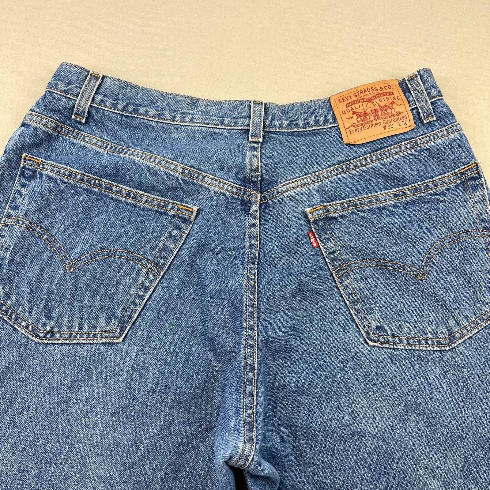 Vintage 2001 Levis 559 Relaxed Fit Blue Denim Jeans Mens 38x30 Straight Leg