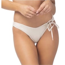 L*Space Amal Metallic Bone Classic Bikini Bottom Size Small