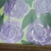 Handmade Framed Art Painting Purple Roses Flowers on Paper 8x10 inches