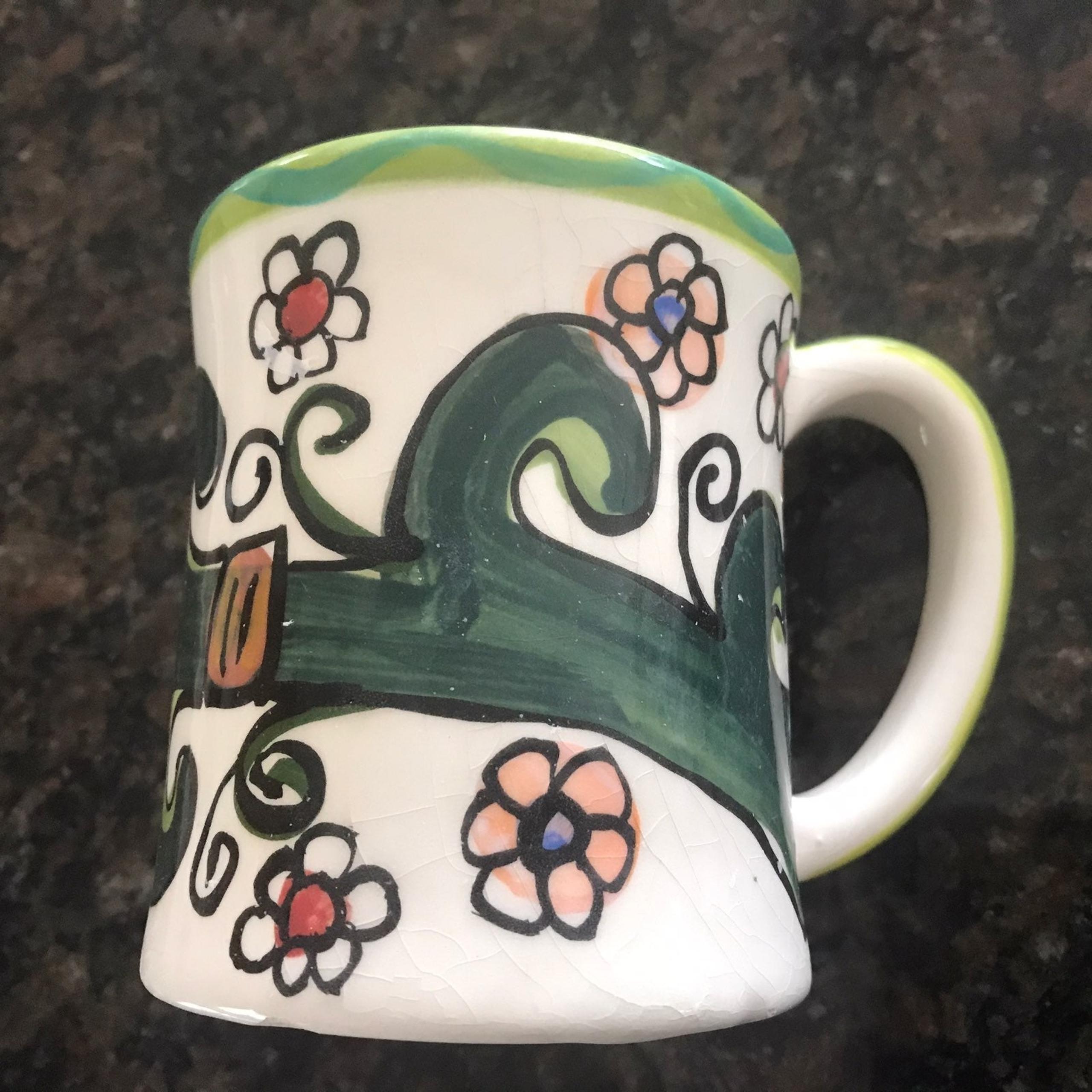 Nordstrom Hand Painted Ceramic Coffee Mu