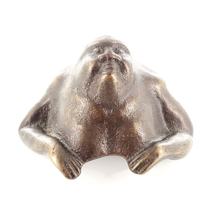 Vintage Scott Nelles Bronze Abstract Man Box Tid Only