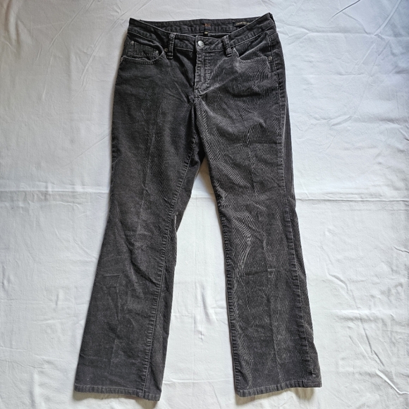 JAG gray corduroy lowrise boot leg y2k 70's stretchy retro western pants Size 10
