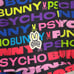 Psycho Bunny Swim Shorts Mens Small Tyrian Mesh Lined Trunks Beach Spellout