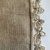 Antique Linen Dresser Scarf Table Runner Picot Scallop Hand Tatted Edges