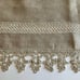 Antique Linen Dresser Scarf Table Runner Picot Scallop Hand Tatted Edges