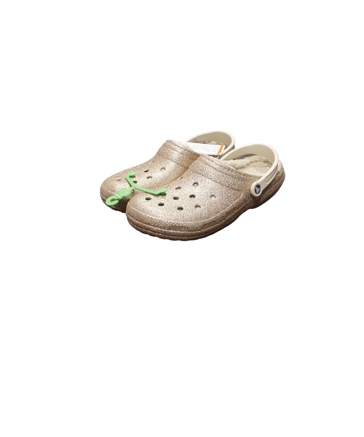 New Crocs Classic Glitter Lined Clog Size M2 W4 EU 33-34