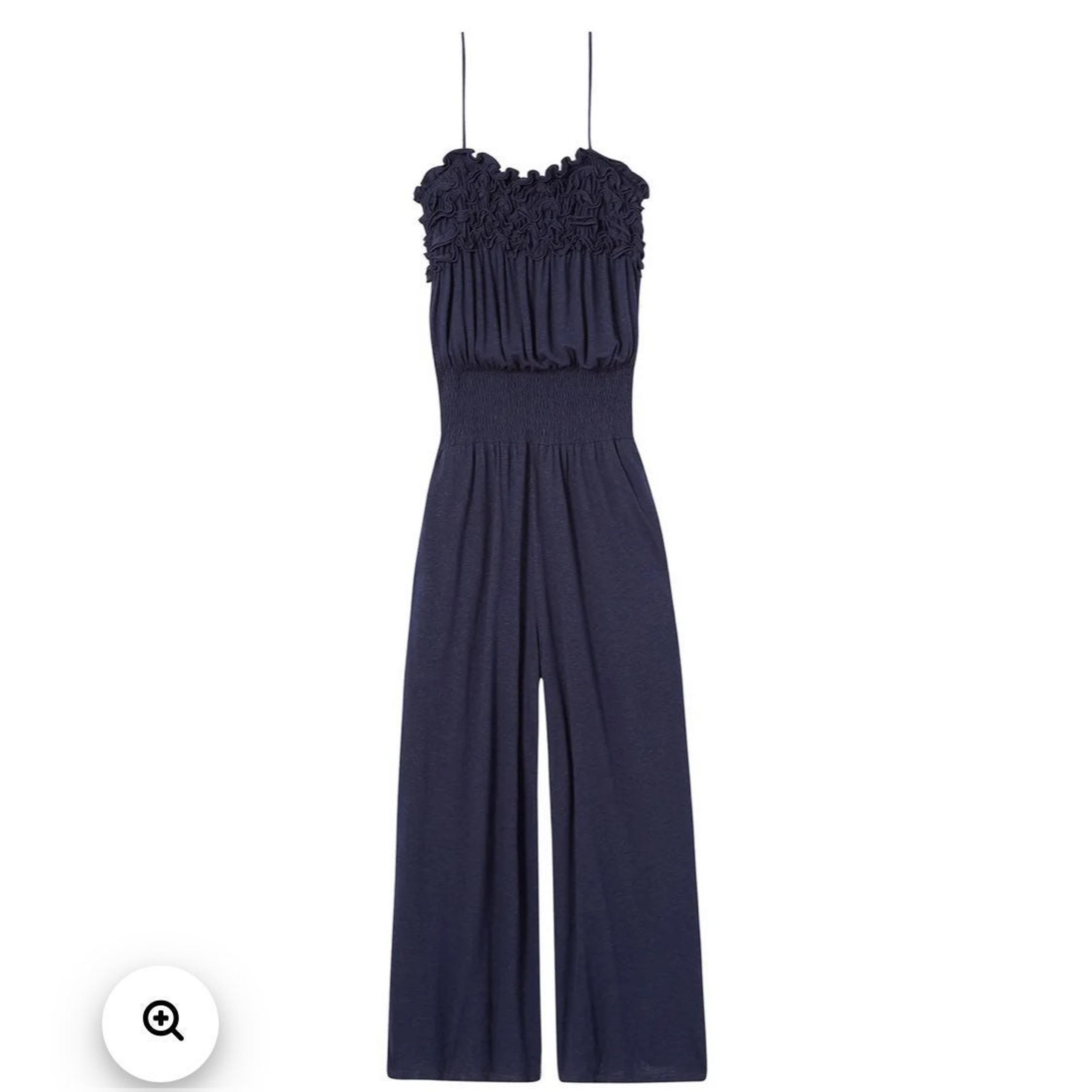 Rebecca Taylor RUFFLED JERSEY JUMPSUIT